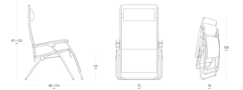 Rozměry RSXA Clip XL LightComfort
