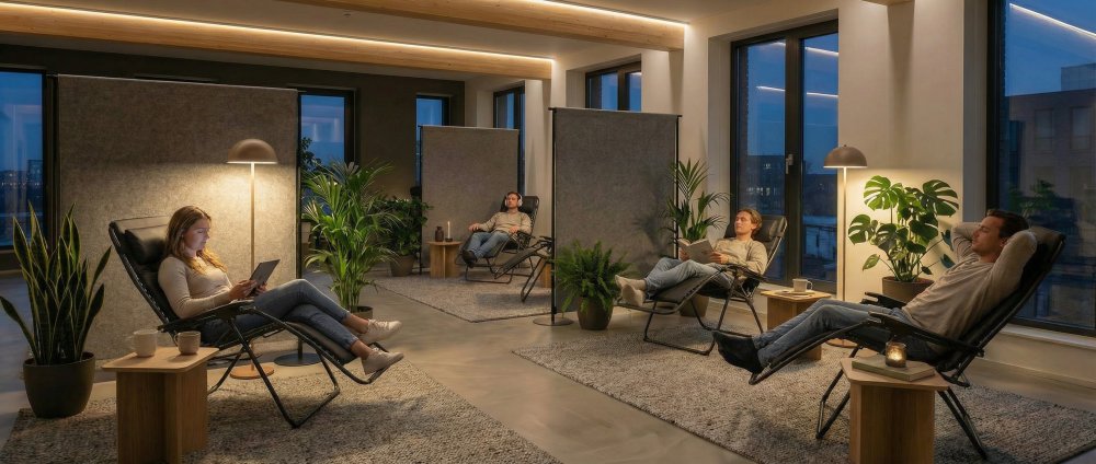 Relaxační zóna ve firmě