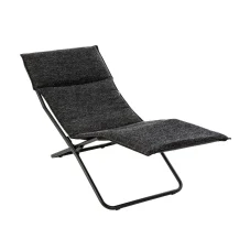 Skládací lehátko BAYANNE chaise lounge Tundra černá Ebene
