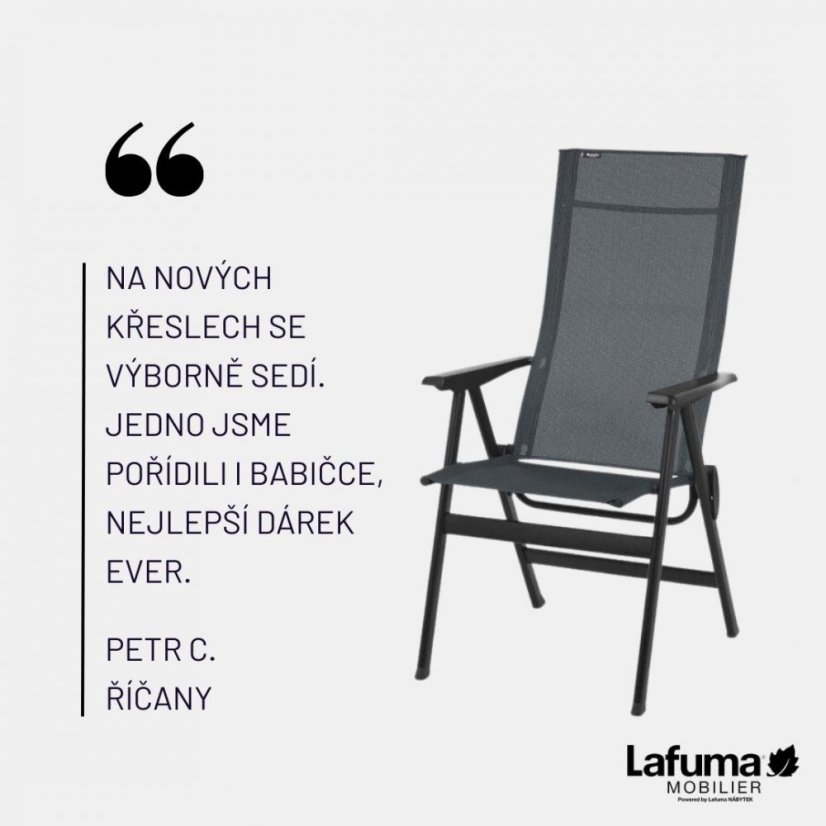 Venkovní jídelní křeslo ZEN IT BeComfort šedá Dark Grey