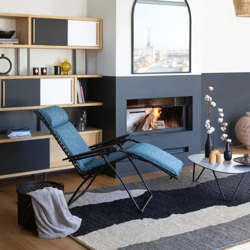 Relaxační křeslo BAYANNE Tundra modrá Cobalt
