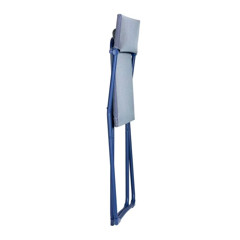 Sada BALCONY II – skládací stůl 64×70 cm + 2 ultra kompaktní židle | ColorBlock modrá Indigo