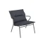 Nízké lounge křeslo VENCE BeComfort šedá Dark Grey