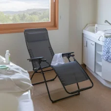 Profesionálne relaxačné kreslo ENERGIE sivá Storm