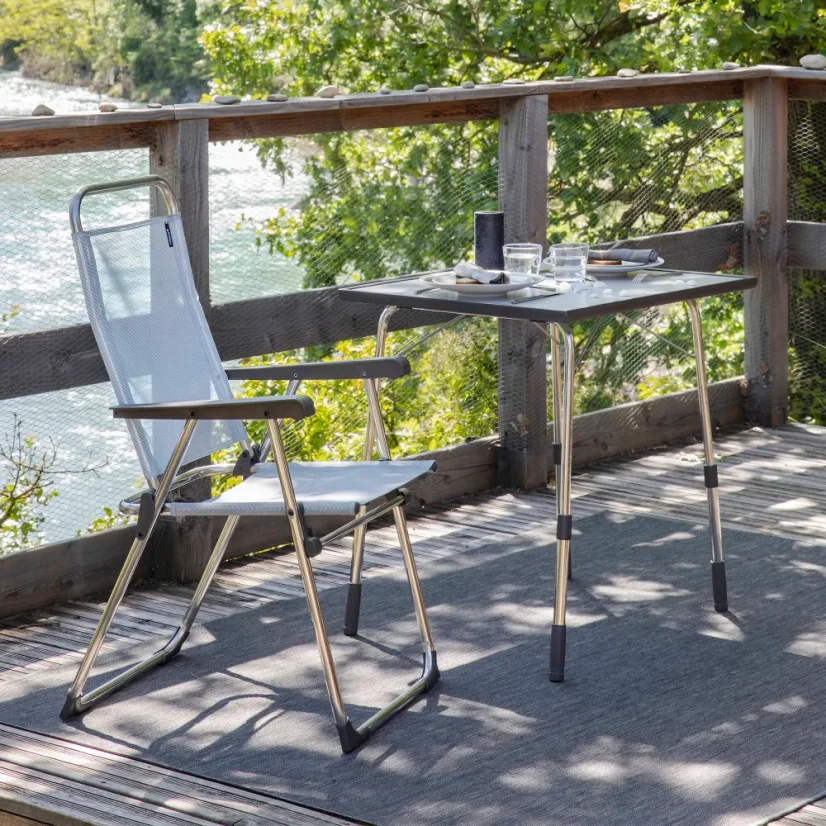 Kempingové křeslo Lafuma ALU VICTORIA BatylineISO modrá Ciel.