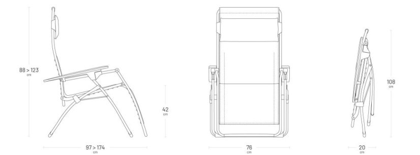 Relaxační křeslo FUTURA XL BatylineISO hnědá Graphite