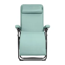 Lafuma OXYGÈNE zelené relaxačné kreslo Eucalyptus – pohľad spredu.