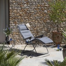 Relaxační křeslo ZERO GRAVITY Lafuma FUTURA XL BeComfort šedá Silver