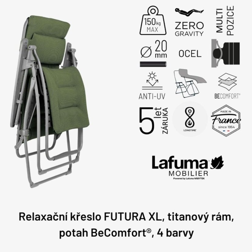Relaxační křeslo FUTURA XL BeComfort hnědá Moka