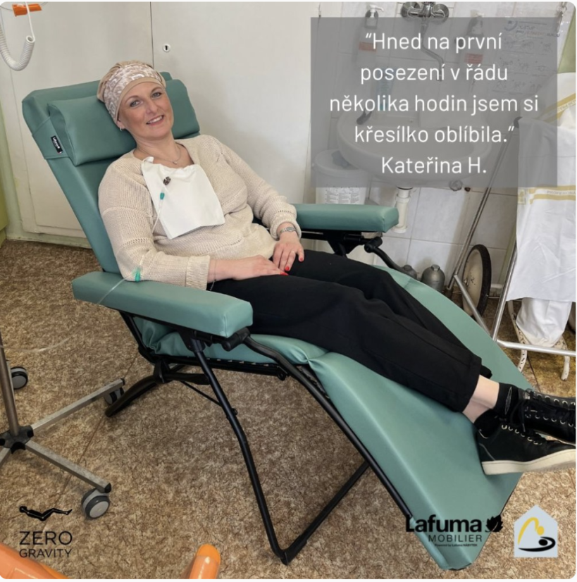 Profi zdravotní relaxační křeslo OXYGÈNE šedá Empreinte
