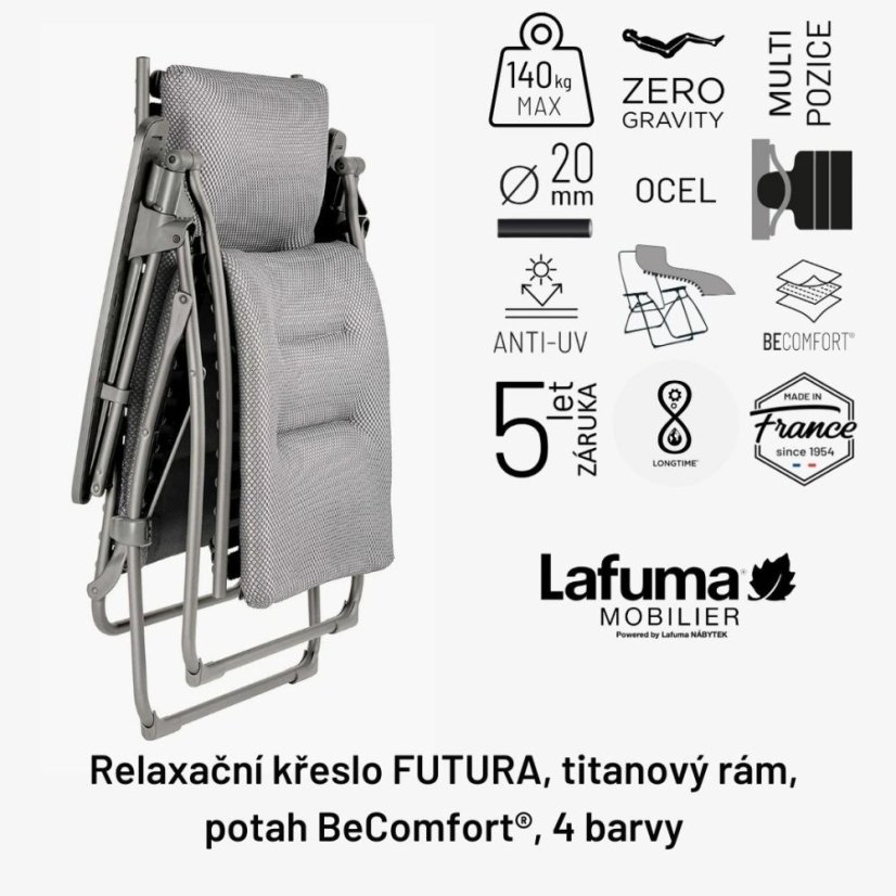 Sada 2 Relaxační křeslo FUTURA BeComfort modrá Bleu Encre