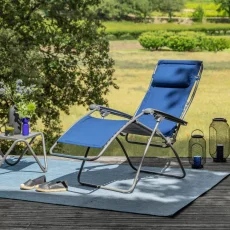 Relaxační křeslo ZERO GRAVITY Lafuma RSXA Clip LightComfort modrá Denim