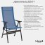 Zvýhodněná zahradní jídelní sada ANYTIME pro 2–4 osoby – stůl HPL Ciment + 4 křesla ZEN IT + koberec MARSANNE