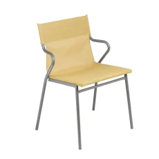 Profi venkovní židle s područkami Lafuma HORIZON černý rám BatylineDUO žlutá Safran. Profi venkovní židle s područkami Lafuma HORIZON černý rám BatylineDUO žlutá Safran.