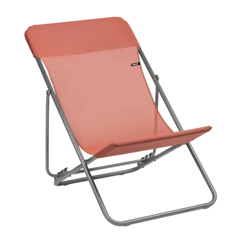 Profi polohovací lehátko Lafuma HELIO XL Velio® oranžová Brique
