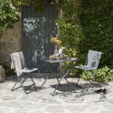 Skládací venkovní stůl Lafuma BALCONY II šedá Titane – 64×70 cm