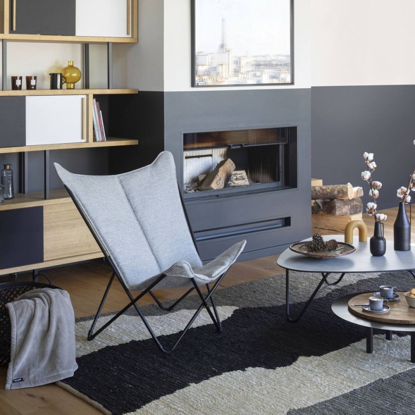 Motýlí křeslo POP UP XL Lafuma SPHINX Tundra šedá Granit