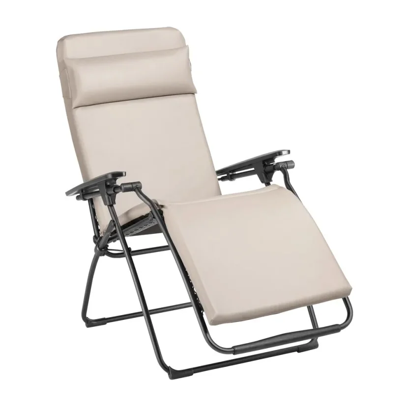 Profesionálne zdravotnícke relaxačné kreslo Lafuma VITAL, béžová farba Gypse, s 4 cm polstrovaním.