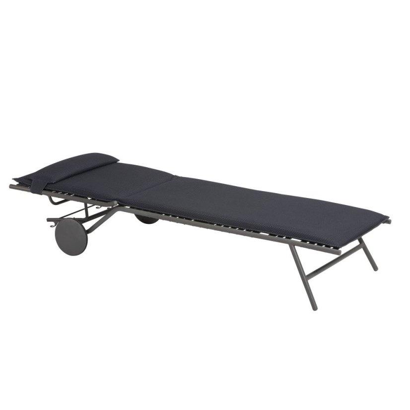 Opalovací lehátko Lafuma MIAMI II BeComfort šedá Dark Grey