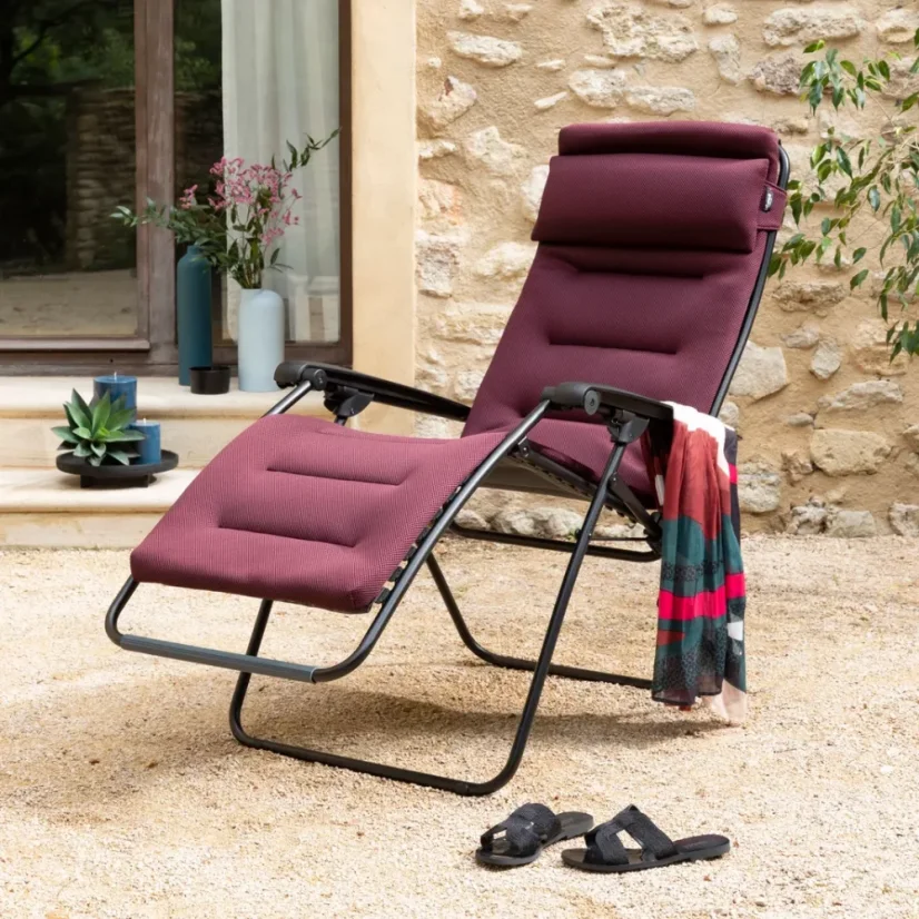 Relaxační křeslo Lafuma RSX Clip AirComfort červená Bordeaux