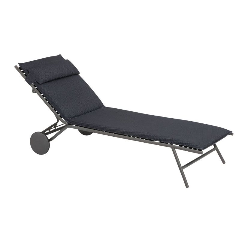 Opalovací lehátko Lafuma MIAMI II BeComfort šedá Dark Grey