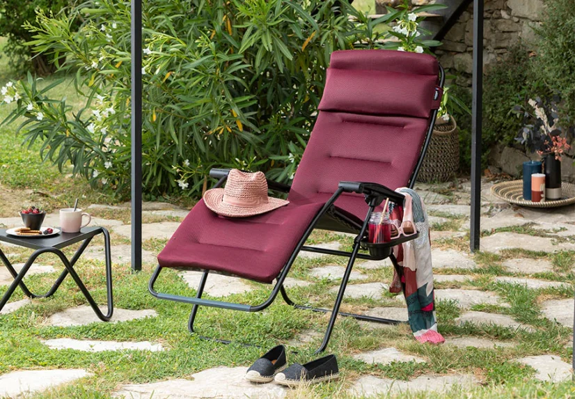 Relaxační křeslo Lafuma RSX Clip AirComfort červená Bordeaux