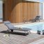 Opalovací lehátko MIAMI II BeComfort šedá Dark Grey