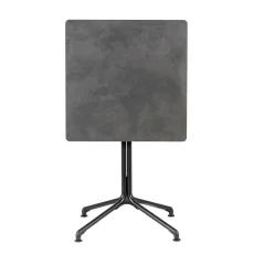 Profi vonkajší stôl HORIZON 2 os. výška štandard - podnož čierna Noir, doska HPL 59x59 cm šedá Mineral