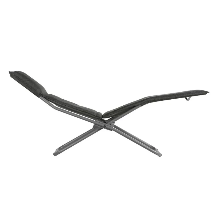 Skládací lehátko BAYANNE chaise lounge Hedona šedá ONYX