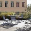 Skládací venkovní stůl Lafuma BALCONY II modrá Indigo – 120×70 cm