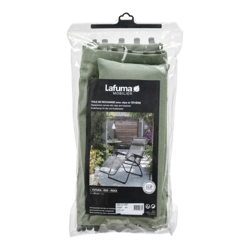 Náhradní potah relaxační křeslo Lafuma RSXA/FUTURA Batyline®ISO zelená Moss