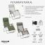 Relaxační křeslo Lafuma FUTURA XL BeComfort zelená Olive – ZERO GRAVITY, nosnost 150 kg