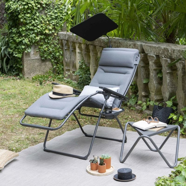 Zvýhodněná sada: 2x Relaxační křeslo FUTURA BeComfort šedá Silver (vel. standard a XL) + 2× držák nápojů ZDARMA
