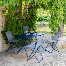 Skládací venkovní stůl Lafuma BALCONY II modrá Indigo – 120×70 cm