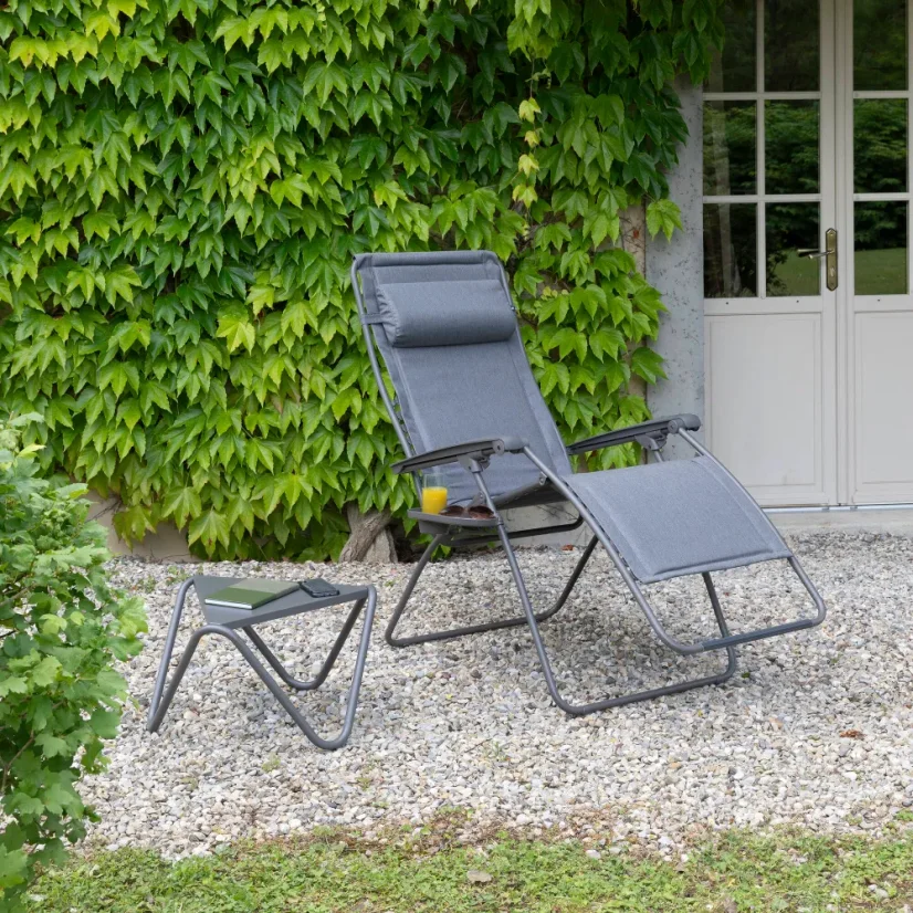 Relaxační křeslo ZERO GRAVITY Lafuma RSXA Clip XL LightComfort šedá Ombre