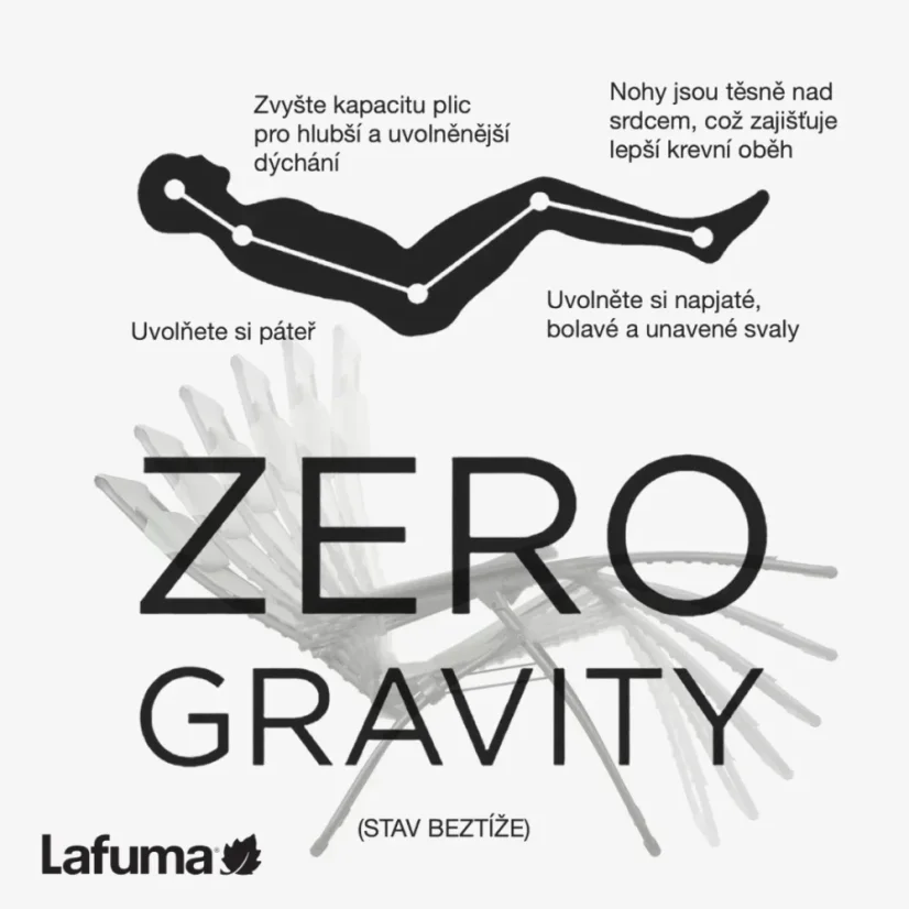 Relaxační křeslo Lafuma FUTURA BeComfort hnědá Moka – ZERO GRAVITY, nosnost 140 kg