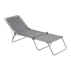 Polstrované skládací lehátko SIESTA L LightComfort šedá Ombre
