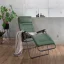 TV křeslo Lafuma FUTURA BeComfort zelená Olive v obývacím pokoji.
