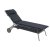 Opalovací lehátko vysoké MIAMI II HAUT BeComfort šedá Dark Grey.