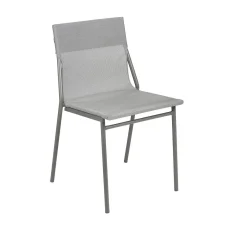 Profi venkovní židle bez područek Lafuma HORIZON šedý rám BatylineDUO šedá Pearl.