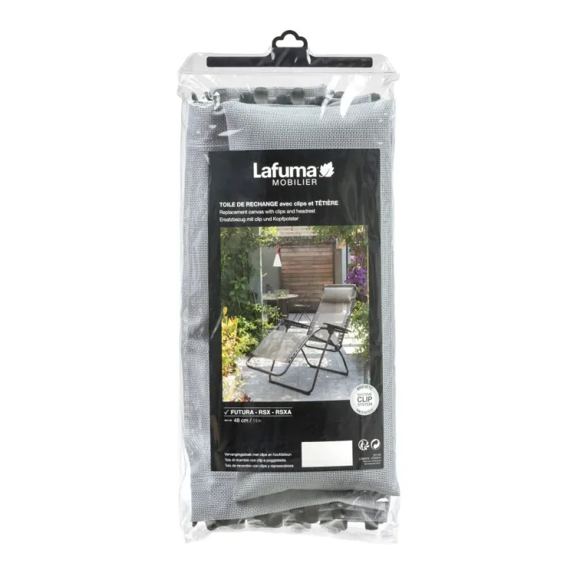 Náhradní potah relaxační křeslo Lafuma RSXA/FUTURA Batyline®ISO modrá Ciel.