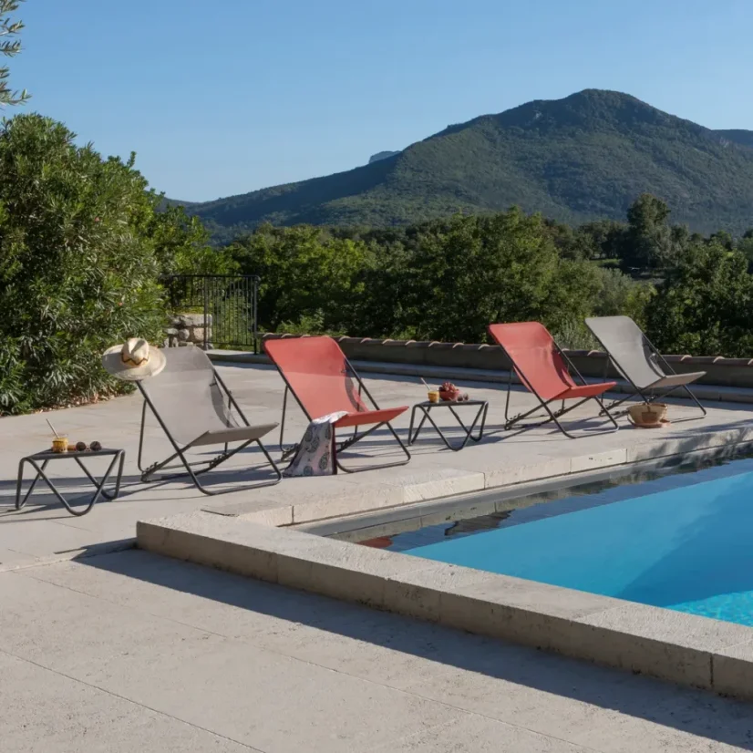 Profi polohovací lehátko HELIO XL zelená Aloe