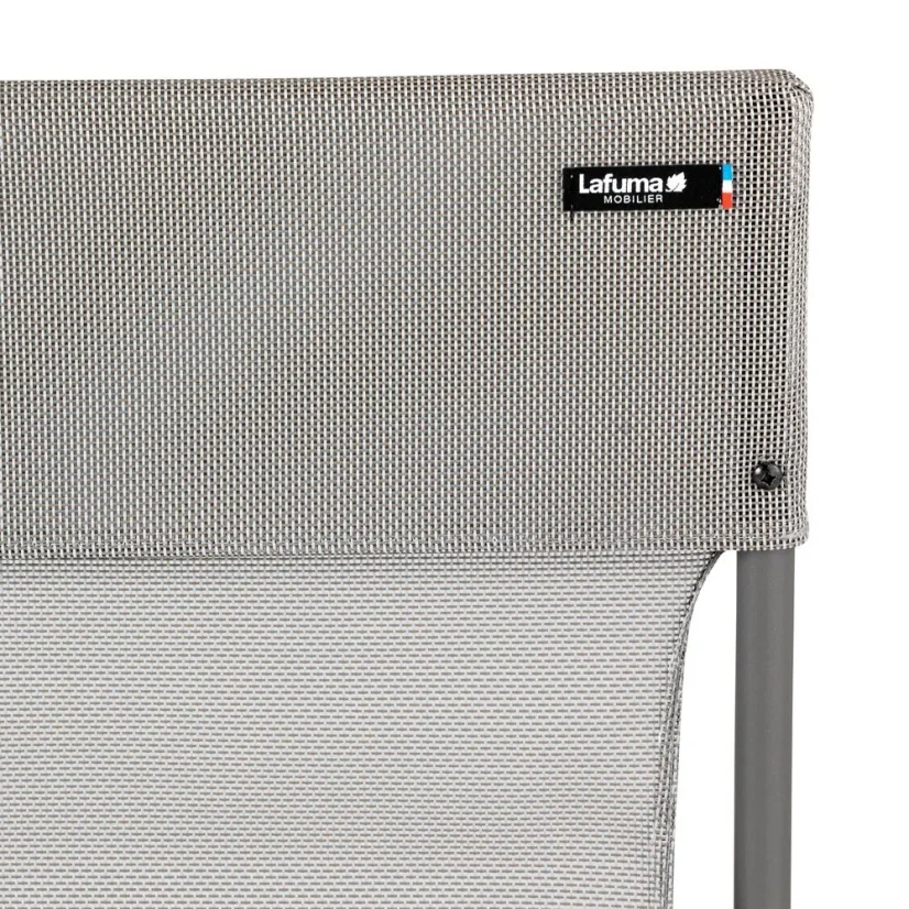 Sada BALCONY II – skládací stůl 64×70 cm + 2 ultra kompaktní židle | ColorBlock šedá Terre