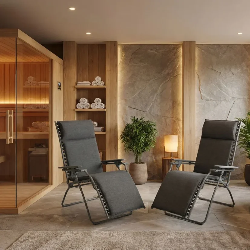 Relaxační křeslo Lafuma BAYANNE Hedona šedá Onyx