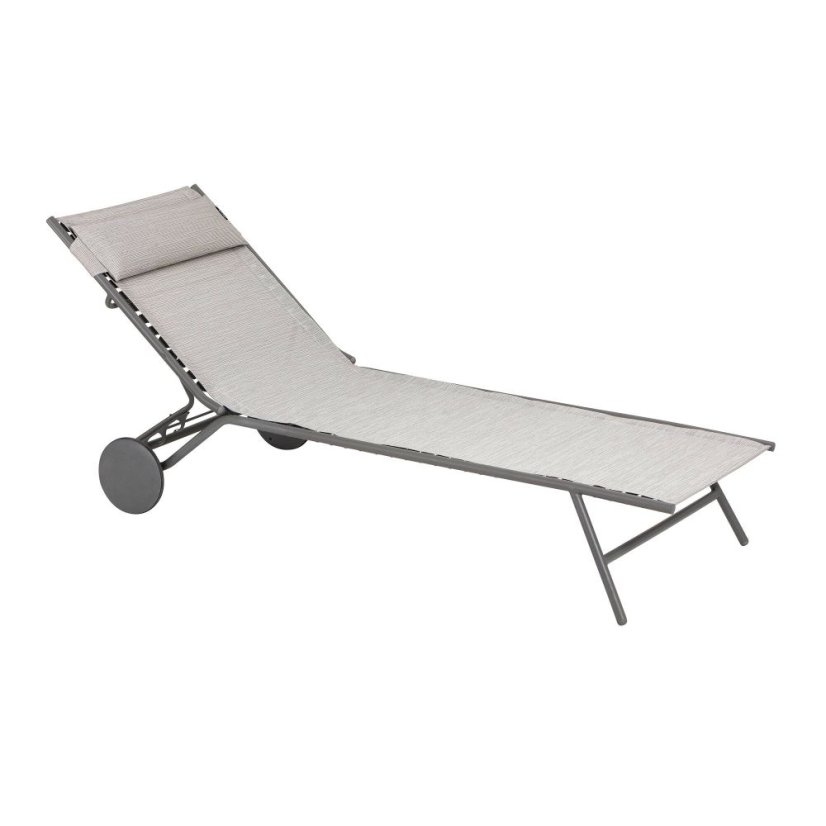 Opalovací lehátko Lafuma MIAMI II BatylineDUO šedá Galet