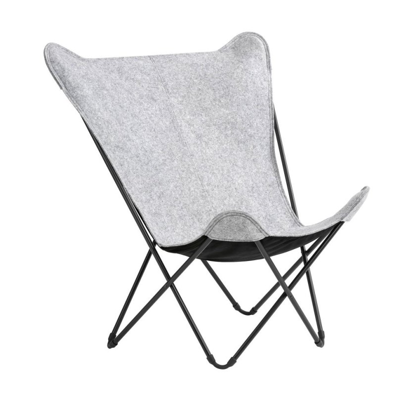 Motýlí křeslo POP UP Lafuma SPHINX Soft šedá Plum