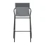 Profi venkovní židle Lafuma HORIZON - Barva potahu: Šedá Pearl N, Potah: BatylineDUO, Barva rámu: Černá Noir, Typ židle: S područkami, Výška židle: Střední