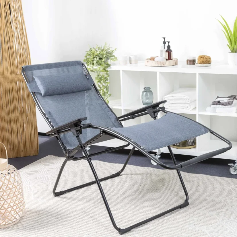 Profesionálne relaxačné kreslo ENERGIE XL šedá Storm