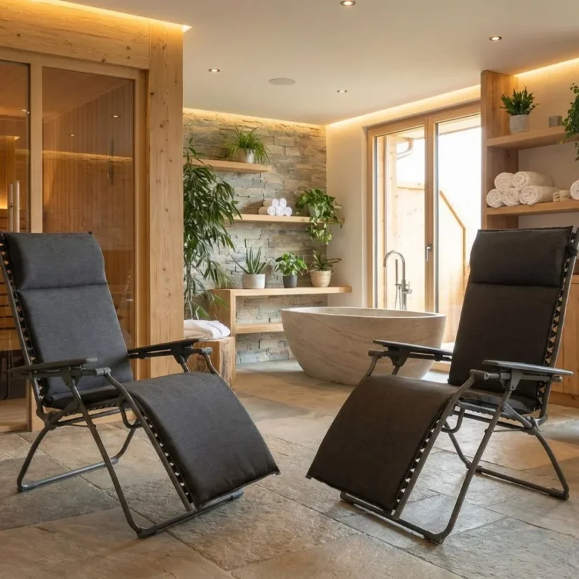 Relaxační křeslo Lafuma BAYANNE Hedona šedá Onyx