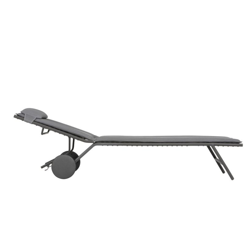 Opalovací lehátko MIAMI II BeComfort šedá Dark Grey